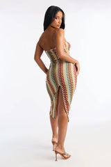 Trisha Coverup Dress - Multi Color