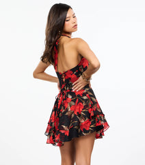 Amalie Floral Corset Mini Dress