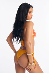 Simply Citrus 2 Piece Crochet Bikini - Orange