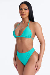 Maui Mix And Match Mid Rise Cheeky Bikini Bottom - Mint