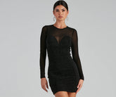 Moment To Sparkle Mesh Mini Dress