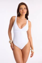 Like A Mirage 1 Piece Swimsuit - White