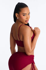Maui Mix And Match Tank Bikini Top - Burgundy