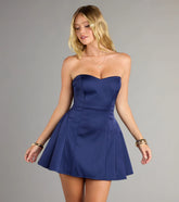Cassidy Lace-Up A-Line Short Dress