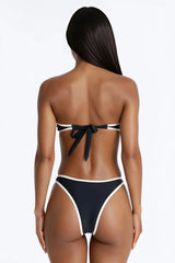Harper Hardware Contrast Trim 2 Piece Bikini - Black/White