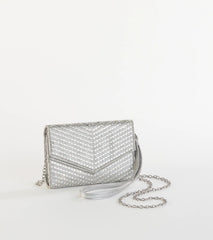 Let's Have A Toast Rhinestone Crossbody Wallet