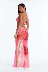 Can't Find The Words Bikini And Sarong - Pink/combo
