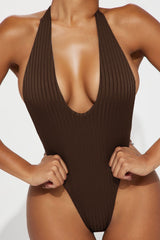 Andrea Halter 1 Piece Swimsuit - Chocolate