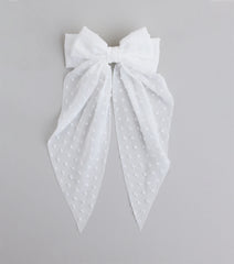 Love In the Air Sheer Hair Bow Clip