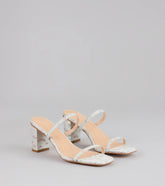 Picnic Chic Floral Strappy Mules