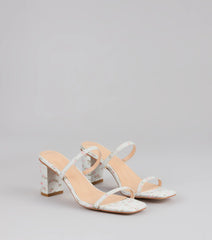 Picnic Chic Floral Strappy Mules