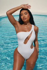 Hot Summer Love 1 Piece Swimsuit - White