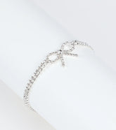 Perfect Bow Rhinestone Bracelet