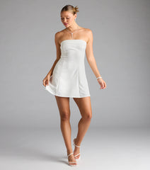Forever Chic Drop Waist A-line Mini Dress