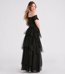 Maggie Formal Tiered Tulle Dress