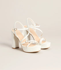 Soft Glam Steps Platform Block Heels