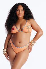 Maya 2 Piece Bikini - Orange/combo