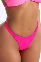 Maui Mix And Match Strappy Thong Bottom - Hot Pink