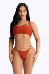 Maui Mix And Match Tank Bikini Top - Rust