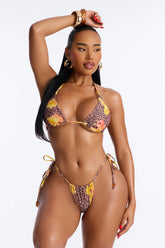 No Way 2pc Bikini - Brown/combo