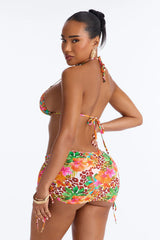 Behind The Palm Trees 2 Piece Bikini Set - Orange/combo