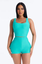 Maui Mix And Match Tank Shirt Bikini Top - Mint
