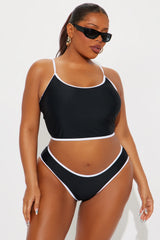 Honolulu Tankini 2 Piece Bikini - Black