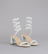 Unforgettable Floral Spiral Heels