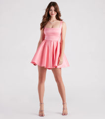 Lydia Taffeta Skater Party Dress