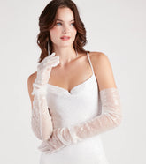 Reigning Sparkle Sequins Long Gloves
