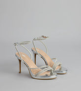 Radiance Rhinestone Metallic Stiletto Heels