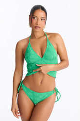 See You At The Beach 2 Piece Tankini - Green