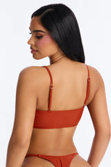 Maui Mix And Match Tank Bikini Top - Rust