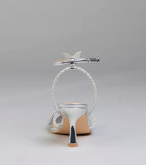 Fab Icon Butterfly Rhinestone Stiletto Heels