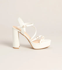 Soft Glam Steps Platform Block Heels