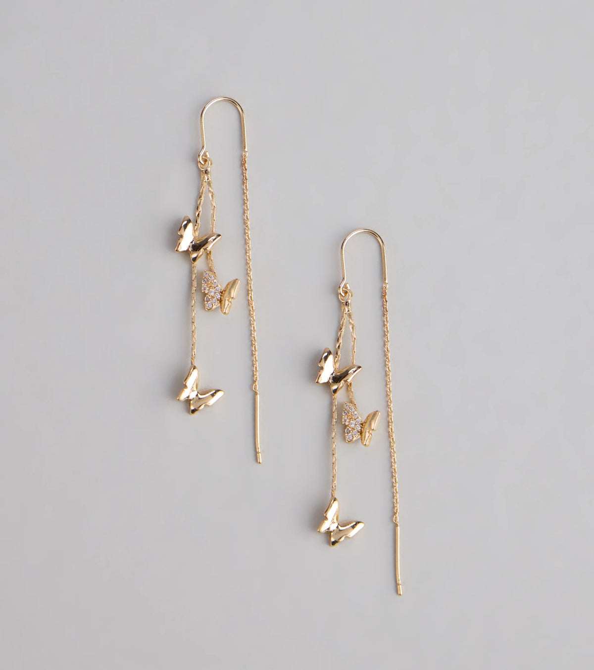 Whimsical Beauty Butterfly Rhinestone Earrings