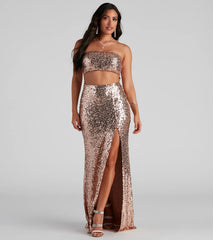 Yasmina Formal Cutout Sequin Dress