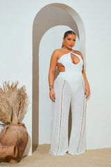 Grecian Sea Breeze Cover Up Pants - White