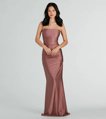 Eliena Formal Rhinestone Strap Mermaid Dress