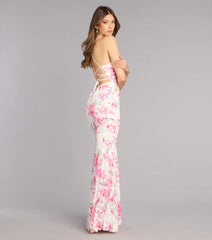 Gretchen Floral Lace Formal Dress