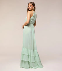 Sarah Chiffon Ruffle A-Line Formal Dress