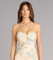 Beth Floral Mermaid Formal Dress