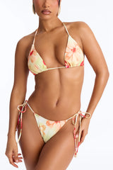 Lilly Sea Breeze Hibiscus 2 Piece Bikini - Yellow/combo