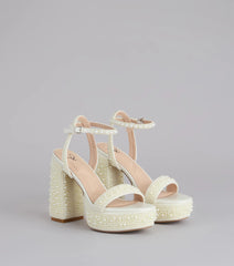 Here Comes The Glow Pearl Heels