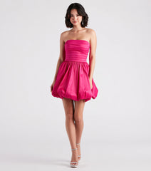 Susie Strapless Skater Bubble Hem Dress