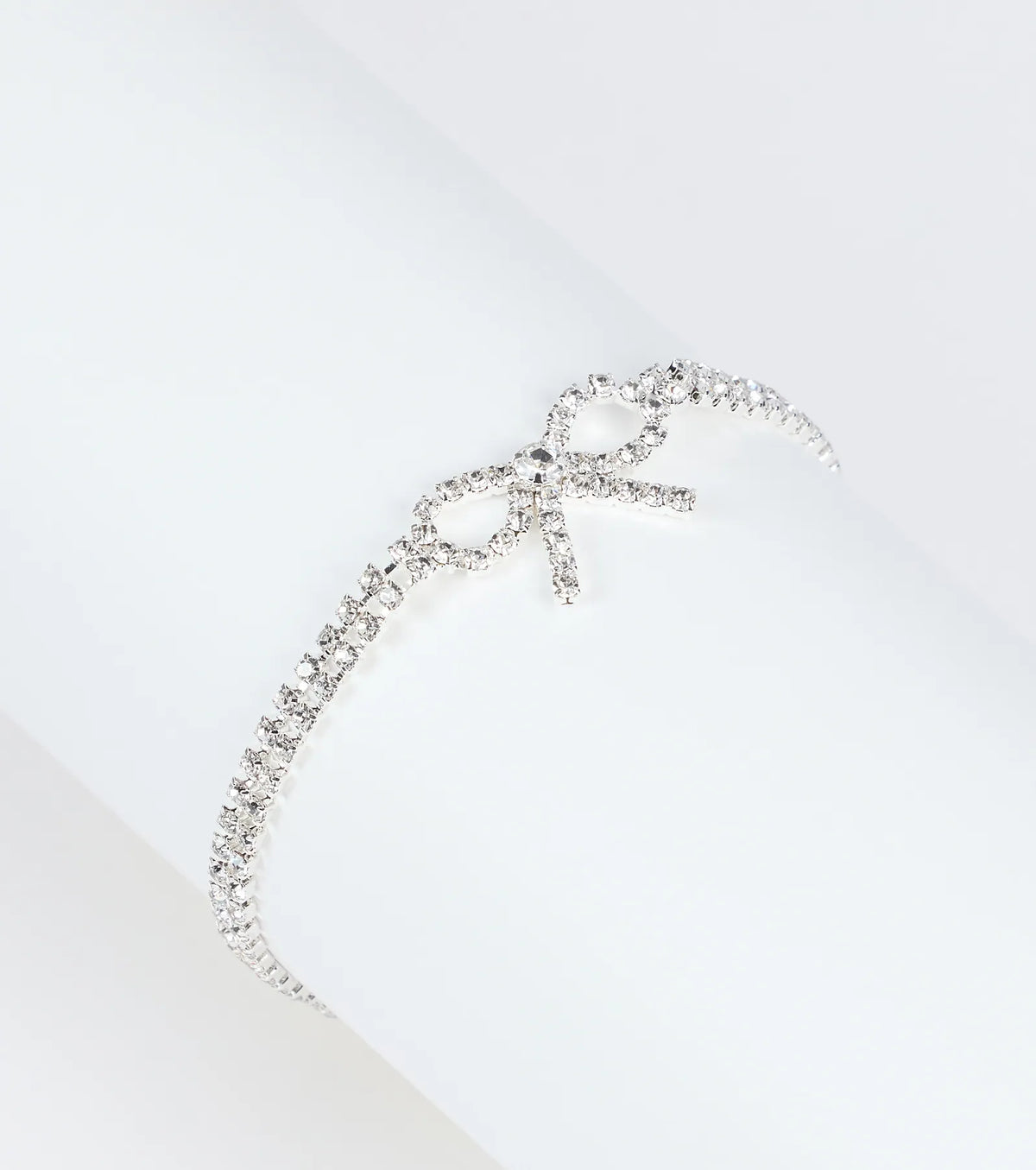 Perfect Bow Rhinestone Bracelet