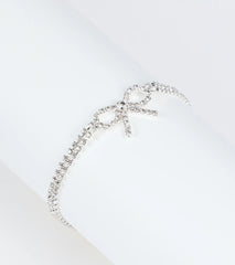 Perfect Bow Rhinestone Bracelet