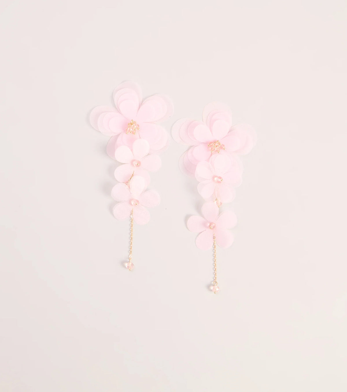 Petal Party Floral Linear Drop Earrings