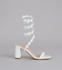 Unforgettable Floral Spiral Heels