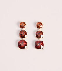 Dressed to Impress Stone Drop Earrings